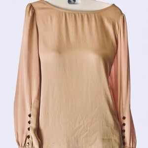 Express pink puffy shoulders with button long sleeves XS excellent condition